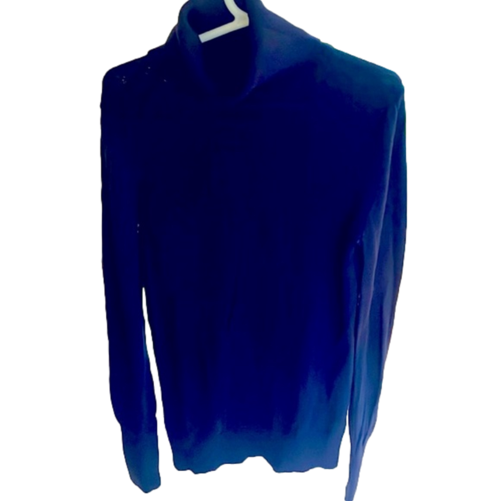🌿J Crew Girls Merino wool navy turtleneck sweater, size XS🌿